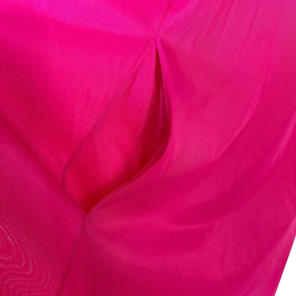 Vanity Fair Robe Womens‎ Size Large Dark Pink Nylon Made in USA Floral Motif - Picture 9 of 9